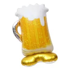 Caneca de cerveja de 145 cm, balão de festa, decoração temática festiva