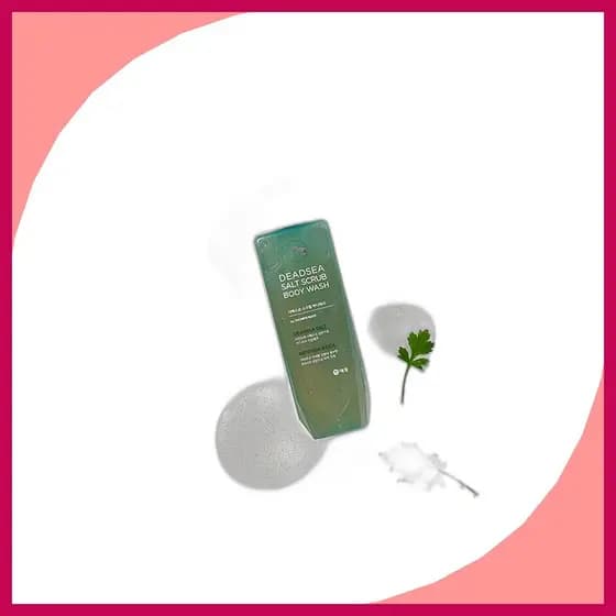[daiso] Sabonete Líquido Esfoliante Com Sal Do Mar Morto Shower Mate , 400ml , 1 Unidade/Coreano/De Da MCYMA