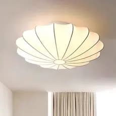 Luminária De Teto Estilo Wabi Sabi Retrô Japonesa LED Lâmpada De Teto Material De Seda De Amoreira 40/50cm