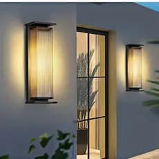 Arandela Externa Impermeável Luminária De Parede Abajur De Parede De Varanda Luminária De Jardim