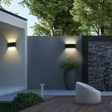 Arandela Externa Luminária De Parede Abajur De Parede De Varanda Impermeável Luminária De Jardim