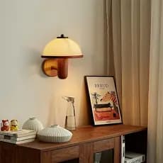 Arandela decorativa LED minimalista wabi-sabi design compacto instalação simples para decoração residencial e café