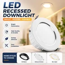 Spot de embutir oculto LED moderno elegante downlight de teto furo 7-9cm sala entrada loja 220V