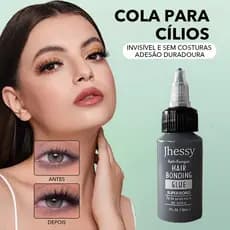 Cola Dupla Uso (Penteado Falso + Cílios Falsos), Pele Amigável, Sem Irritação, Estoque Local no Brasil, Essencial para M