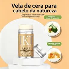 Bastão de cera de cabelo quebrado, creme de arrumação para homens e mulheres, dispositivo especial de estilo de cabelo