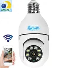Câmera De Segurança Wi-fi IP Sem Fio 360 ° Aplicação Sensor De Movimento Da Lâmpada De Visão Noturna-Rui