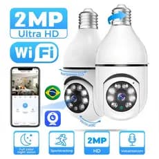 COCAM Lâmpada Câmera HD Visão Noturna 360 ° Panorâmica De Segurança WiFi Interna