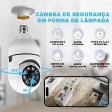 Câmera De Segurança Doméstica E27 HD , Suporta Conexão De APP E Armazenamento Em Nuvem