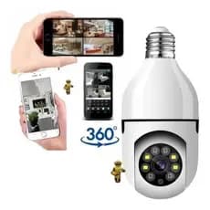 kit De Câmera De Segurança Sem Fio Com 360 ° design Infravermelho À Prova D'água Wi-Fi Rotação E Visão Noturna Completa