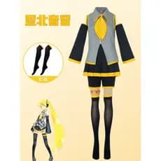 Novo estilo Yabei vocaloid vocaloid fórmula padrão cos roupas, meninas conjunto completo vem com meias, traje dedicado d