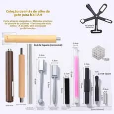 Ferramentas magnéticas de manicure profissional, modelagem magnética extravagante, acessórios essenciais para produção d