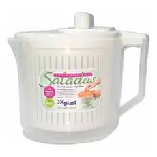 Centrífuga Manual Para Saladas Xplast 9306 2.5l Plástico Resistente Branco