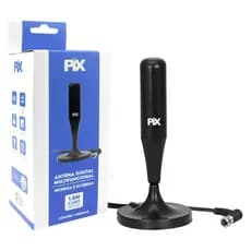 Antena TV Digital PIX com Base Magnética 1,8m