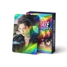KPOP 55pcs/box Stray Kids Holográfico Mixtape Dominar Cartão LOMO Laser VH3N