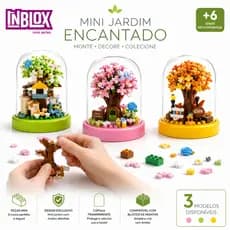 Mini Jardim Encantado Inblox Cúpula Decorativa Blocos de Montar