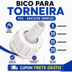 Bico de Torneira / União PVC Anti Vazamento Encaixe Perfeito Alta Resistência Instalação Fácil