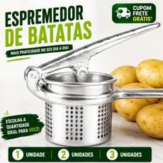 Espremedor Amassador Esmagador de Batatas e legumes Alumínio Fundido injetado