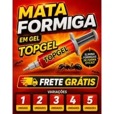 Mata Formiga Gel 10g Kit 1,2,3,4 e 5 Unidades Elimina Ninho e Rainha em 24h