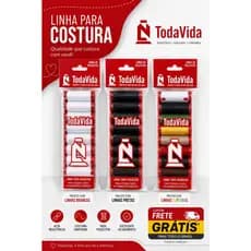 Kit com 30 und de Linha Retrós Costura - Branca, Preta e Sortida TodaVida