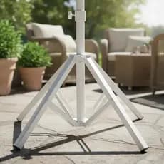 Suporte de Guarda Sol Branco Ideal para Piscina Praia Camping