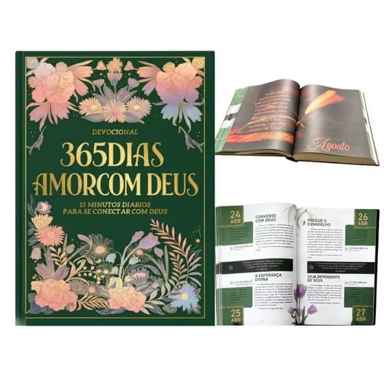 Livro Devocional 365 Dias De Amor Com Deus De Amor 15 Minutos