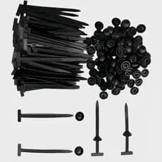 Kit 100 Abraçadeira Nylon Enforca Gato Cinta Plástica Universal Travamento Automático Carro