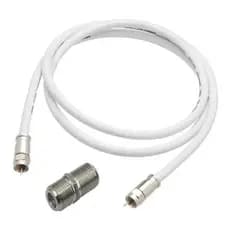 Cabo de Antena RG6 Para TV Digital,TV assinatura c/Conectores E emenda 2mts, 3mts, 4mts, 5mts, 6mts, 7mts, 8mts