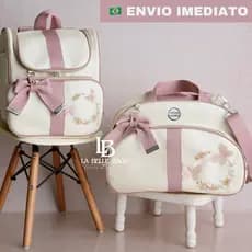 kit bolsa maternidade 2 peças Luxo, kit mala com Mochila Maternidade 2 em 1 (LEO SAFARI,BORBOLETA)