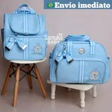 bolsa maternidade 2 peças luxo com mochila versátil 2 em 1 para bebe menino/menina (VG)