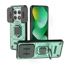 Suporte Armadura Caso Para Xiaomi Redmi Nota 15 14 12 Pro Plus 12S 15C 14C 13C 15 13 A3 K80 Antiqueda Slide Câmera Capa