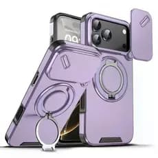 Capa Traseira Para iPhone 17e 16e 17 Pro Max 12 13 14 15 16 Slide Câmera Proteção À Prova De Choque Caso De Telefone
