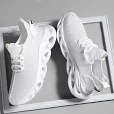 Homens Sapatos Esportivos Casuais Respirável Leve Tênis Ao Ar Livre Malha Preto De Corrida Atlético Jogging Tenis Caminh