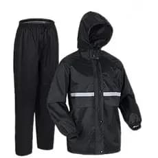 Capa de Chuva PVC Impermeável Moto Conjunto Completo Motoqueiro Motoboy Faixa Refletiva Com Capuz