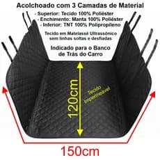 Capa Protetora Impermeável Para Banco Carro Pet
