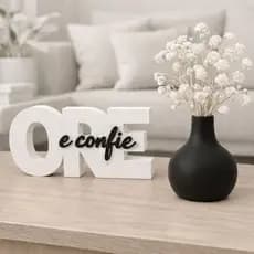 Ore e Confie Religioso Vaso e Escultura Kit Decorativa Enfeite Moderno para Casa, Sala e Escritório