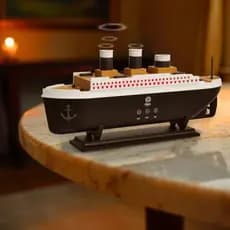 Umidificador De Ar Aromatizador Navio Titanic Difusor Luxo Controle Remoto LED Colorido Premium Pronta Entr