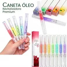 Kit 1 a 10 Óleo Hidratante Cutículas Caneta Fortalecedor Unhas Vitaminas Frutas