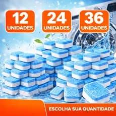 Pastilhas Efervescentes para Máquina de Lavar – Limpeza Profunda que Remove Mau Cheiro e Sujeira Invisível