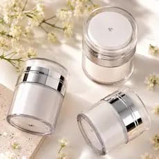 Kit 1/2/3 Frascos Airless Premium – Pote Cosmético Portátil com Pump para Sérum, Gel e Hidratante---WYL Store