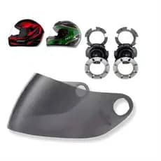 Viseira Original Para Capacete Mixs / Fokker / Mx5 + Botões