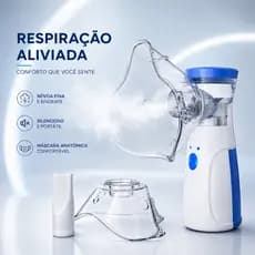 Aparelho Inalador Nebulizador Ultrassônico Portátil Silencioso Recarregável Adulto Infantil