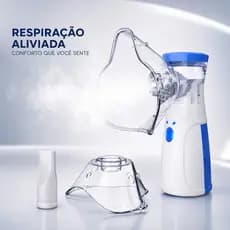 Inalador Nebulizador Ultrassônico Portátil Para Crianças Adultos Silencioso Compacto Sem Fio Bivolt