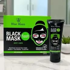 Máscara Removedora de Cravos Black Mask Flash Blue Moon 50g Limpeza Facial Profunda