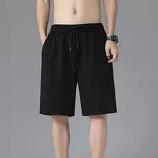 Calças esportivas masculinas versáteis e finas, shorts esportivos soltos para basquete, shorts casuais de verão, estilo