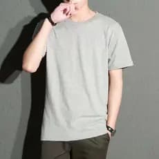 Camiseta Masculina de Verão de Manga Curta e Gola Redonda Respirável 3ZQA