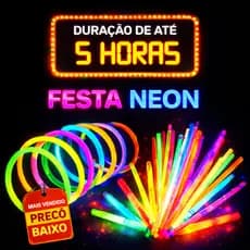 Pulseira Neon Fluorescente para Festa ,aniversário  Brilha no Escuro