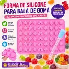 Forma Silicone Mini Frutas para Bala