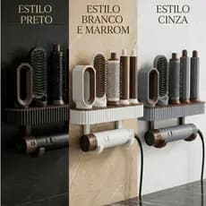 Suporte Organizador para Dyson Airwrap de Parede Compatível Apenas com Dyson Porta Escovas e Acessórios
