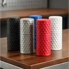 Porta Cotonetes Compacto para Viagem Organizador Portátil com Tampa para Bolsa Trabalho e Necessaire