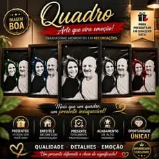 Presente Personalizado Premium | Quadro Decorativo Exclusivo Moldurado